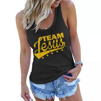 Team Jesus Vintage Christian Tshirt Women Flowy Tank - Monsterry CA