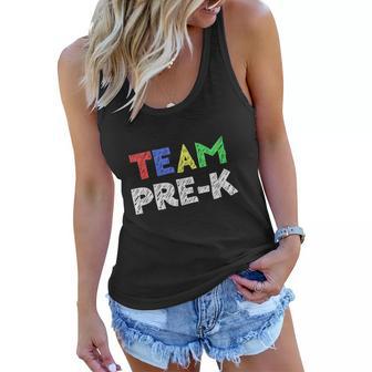 Team Prek Teacher Back To School Funny Women Flowy Tank - Monsterry CA