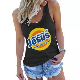 The Blood Of Jesus Washes Souls Clean Women Flowy Tank - Monsterry CA