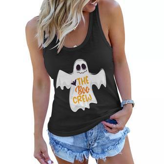 The Boo Crew Funny Halloween Quote Women Flowy Tank - Monsterry