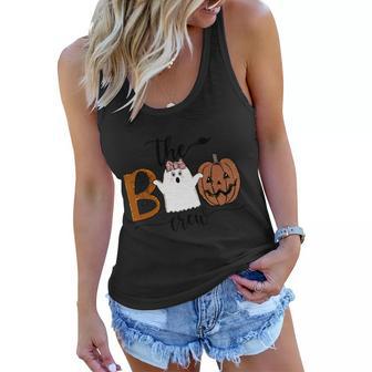 The Boo Crew Halloween Quote Women Flowy Tank - Monsterry