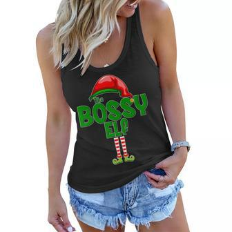The Grumpy Elf Matching Christmas Tshirt Women Flowy Tank - Monsterry UK