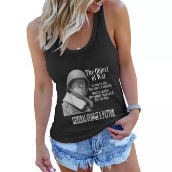 The Object Of War General George S Patton Women Flowy Tank - Monsterry UK