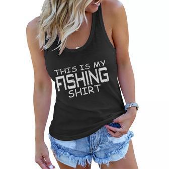 This Is My Fishing Funny Fishing Women Flowy Tank - Monsterry AU