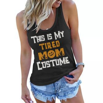This Is My Tired Mom Costume Halloween Costumes Lazy Funny Women Flowy Tank - Thegiftio UK