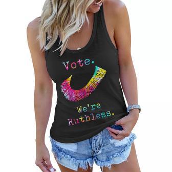 Tie Dye Womenn Vote Were Ruthless Feminist Womens Rights Women Flowy Tank - Monsterry AU