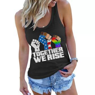 Together We Rise Unity T-Shirt Graphic Design Printed Casual Daily Basic Women Flowy Tank
