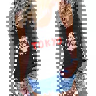 Tokyo Retro Graphic Design Printed Casual Daily Basic Women Flowy Tank - Thegiftio