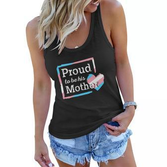 Transgender Mom Proud To Be Transgender Pride Mom Outfit Women Flowy Tank - Monsterry