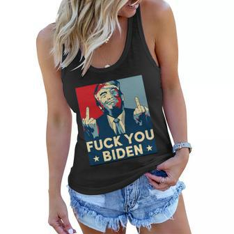 Trump Hope Design Fuck You Biden Tshirt Women Flowy Tank - Monsterry UK
