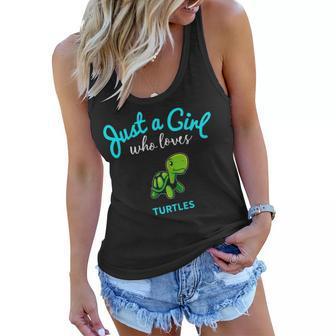 Turtle For Girls Kids Turtle Women Flowy Tank - Thegiftio UK