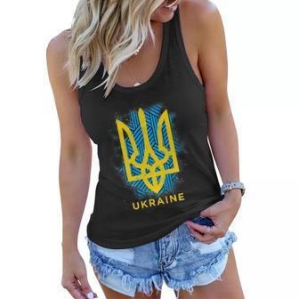 Ukraine Flag Symbol Tshirt Women Flowy Tank - Monsterry AU