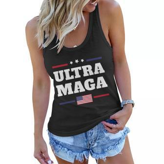 Ultra Maga American Flag Tshirt V2 Women Flowy Tank - Monsterry UK