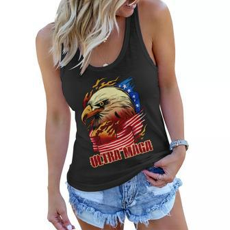 Ultra Maga Bald Eagle Anti Biden Trump 2024 Usa America Tshirt Women Flowy Tank - Monsterry