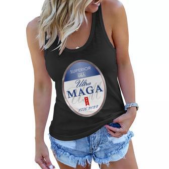 Ultra Maga Superior 1776 2022 Parody Trump 2024 Anti Biden Tshirt Women Flowy Tank - Monsterry