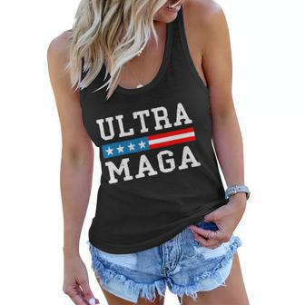 Ultra Mega Patriotic Trump 2024 Republicans American Flag Cute Gift Women Flowy Tank - Monsterry DE