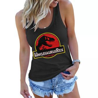 Unclesaurus Rex Tshirt Women Flowy Tank - Monsterry