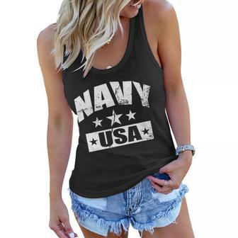 United States Navy Usa Vintage Tshirt Women Flowy Tank - Monsterry AU