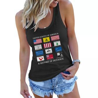 United States Of America History Flags Of Defiance Women Flowy Tank - Monsterry UK