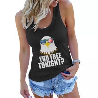 Usa Patriotic American Funny Eagle 4Th Of July Women Flowy Tank - Monsterry