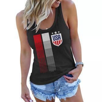Usa Womens Soccer Tshirt Women Flowy Tank - Monsterry DE