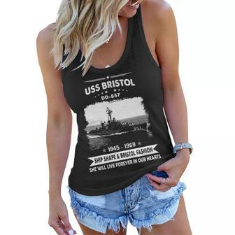 Uss Bristol Dd 857 Dd Women Flowy Tank - Monsterry UK