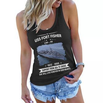 Uss Fort Fisher Lsd Women Flowy Tank - Monsterry DE