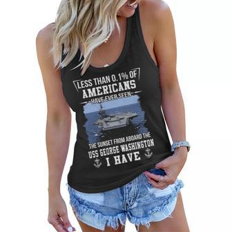 Uss George Washington Cvn 73 Sunset Women Flowy Tank - Monsterry DE