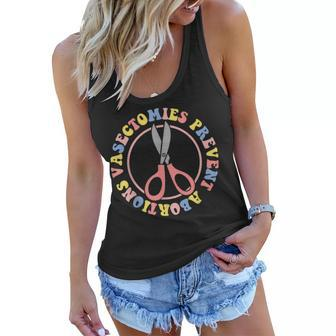 Vasectomies Prevent Abortions Womens Pro Choice Feminist Women Flowy Tank - Seseable