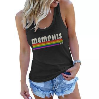 Vintage 80S Style Memphis Tn Gay Pride Month Women Flowy Tank - Monsterry