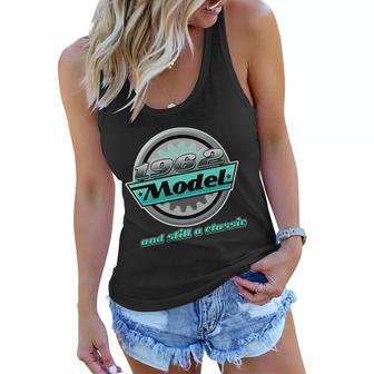 Vintage Car Gear 1962 Model And Still A Classic 60Th Birthday Women Flowy Tank - Monsterry DE