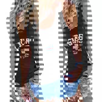 Vintage Chicago Illinois Est 1833 Souvenir Gift Women Flowy Tank - Thegiftio