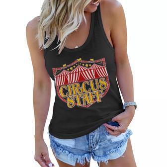 Vintage Circus Staff Carnival Tshirt Women Flowy Tank - Monsterry