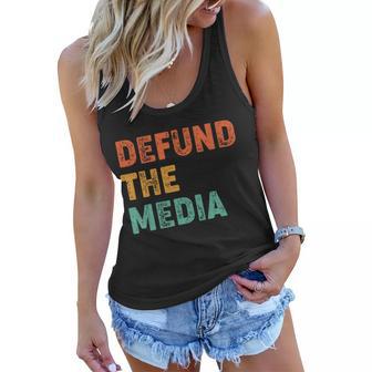 Vintage Defund The Media Tshirt Women Flowy Tank - Monsterry AU