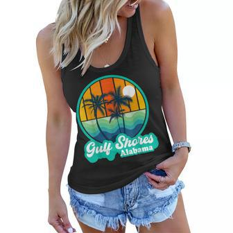 Vintage Gulf Shores Alabama Summer Vacation Beach Souvenirs Women Flowy Tank - Seseable