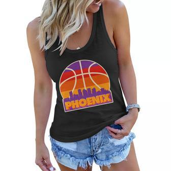 Vintage Phoenix Basketball Skyline Logo Women Flowy Tank - Monsterry CA