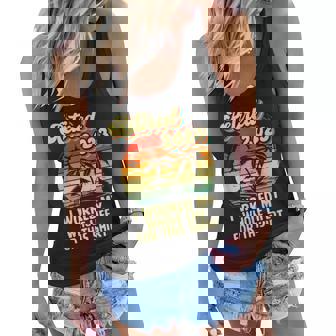 Vintage Retired 2023 I Worked My Whole Life Funny Retirement Women Flowy Tank - Thegiftio