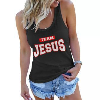 Vintage Team Jesus Funny Christian Tshirt Women Flowy Tank - Monsterry CA