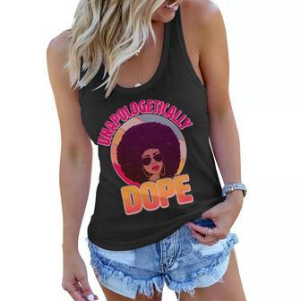 Vintage Unapologetically Dope Black Woman Afro Graphic Design Printed Casual Daily Basic Women Flowy Tank - Thegiftio UK