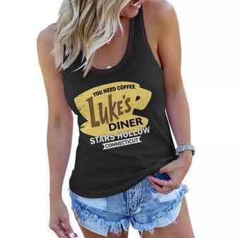 Vintge Lukes Diner Stars Hollow Connecticut Tshirt Women Flowy Tank - Monsterry UK