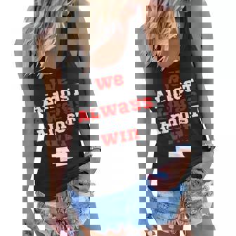 We Almost Always Almost Win Funny Nebraska Football Fans V2 Women Flowy Tank - Thegiftio