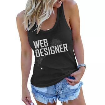 Web Designer Spider Web Graphic Design Printed Casual Daily Basic V2 Women Flowy Tank - Thegiftio UK