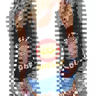 What The Shell Funny Dress Clam Pun Oyster Shucking Women Flowy Tank - Thegiftio