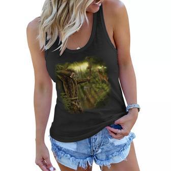 Wildlife Deer Bow Hunter Women Flowy Tank - Monsterry UK