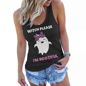 Witch Please Im Bootiful Halloween Boo Squad Witch Lovers Women Flowy Tank - Seseable