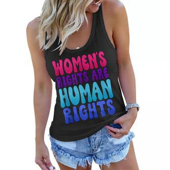 Womens Rights Are Human Rights Womens Pro Choice Women Flowy Tank - Seseable