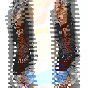 Womens Vote We Are Ruthless Womens Rights Women Flowy Tank - Thegiftio