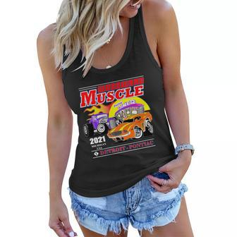 Woodward Muscle Diner Graphic Design Printed Casual Daily Basic Women Flowy Tank - Thegiftio UK