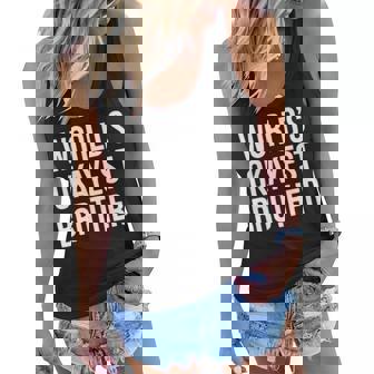 Worlds Okayest Brother V2 Women Flowy Tank | Seseable CA