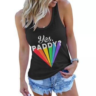 Yes Paddy Rainbow St Pattys Day Daddy Lgbt Gay Pride Month 2022 Graphic Design Printed Casual Daily Basic Women Flowy Tank - Thegiftio